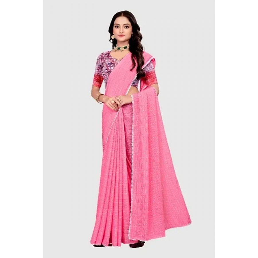 Daily Wear Georgette Saree with Blouse piece