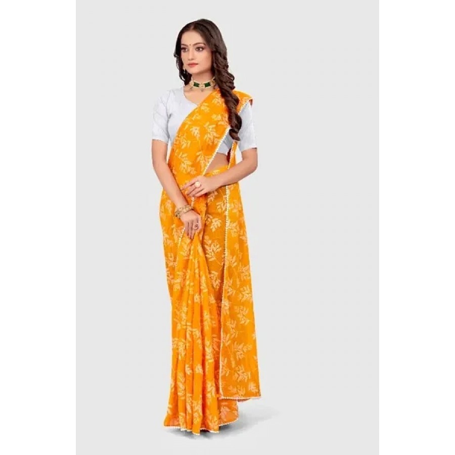 Daily Wear Georgette Saree with Blouse piece