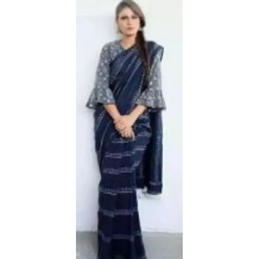 Fancy Cotton Saree with Blouse Piece for Women