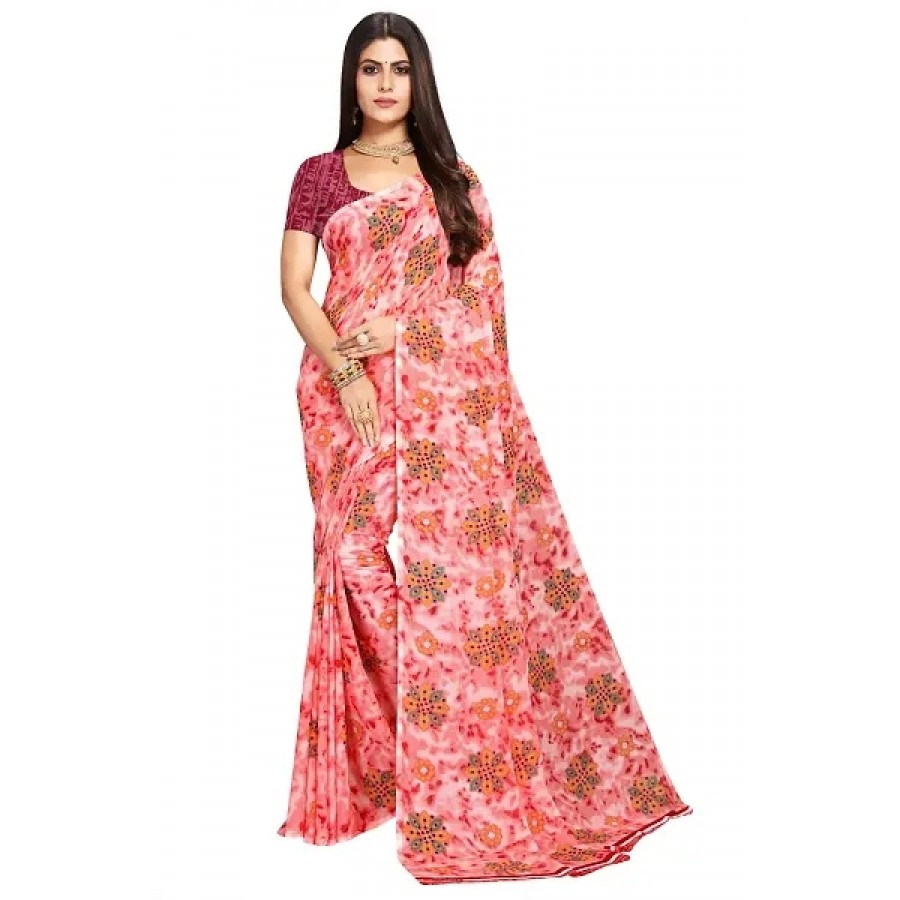 Fancy Womens Georgette Printed Sarees.