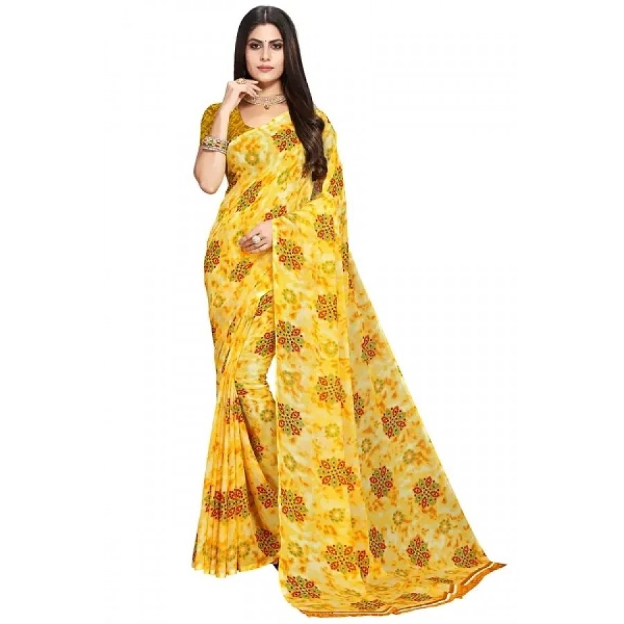 Fancy Womens Georgette Printed Sarees.