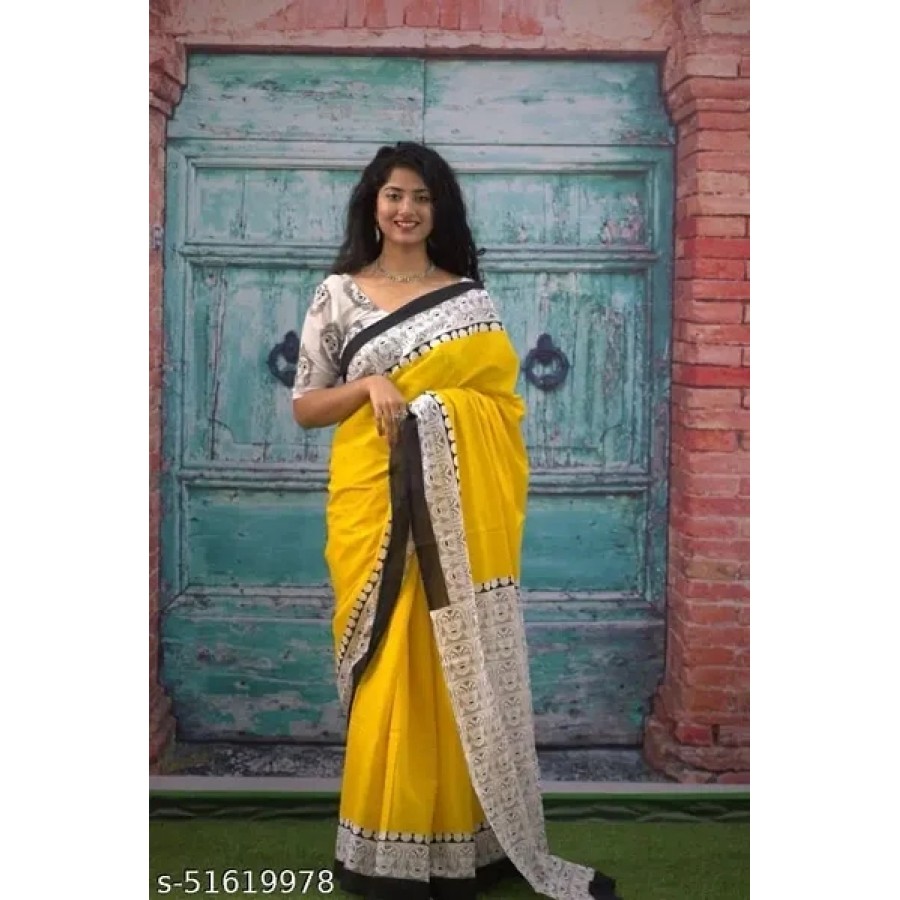 Georgette Printed Saree with Blouse piece