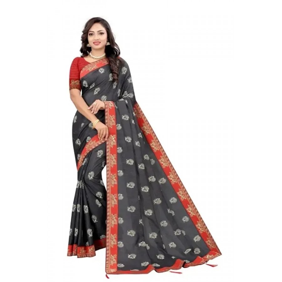 Latest Beautiful Silk Blend Saree with Blouse piece