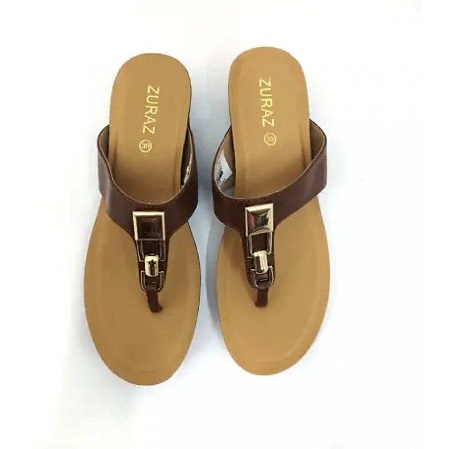 Women Beige Flats Sandal