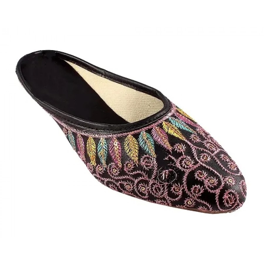 Women Ethnic Jaipuri Slip On Slippers Mules