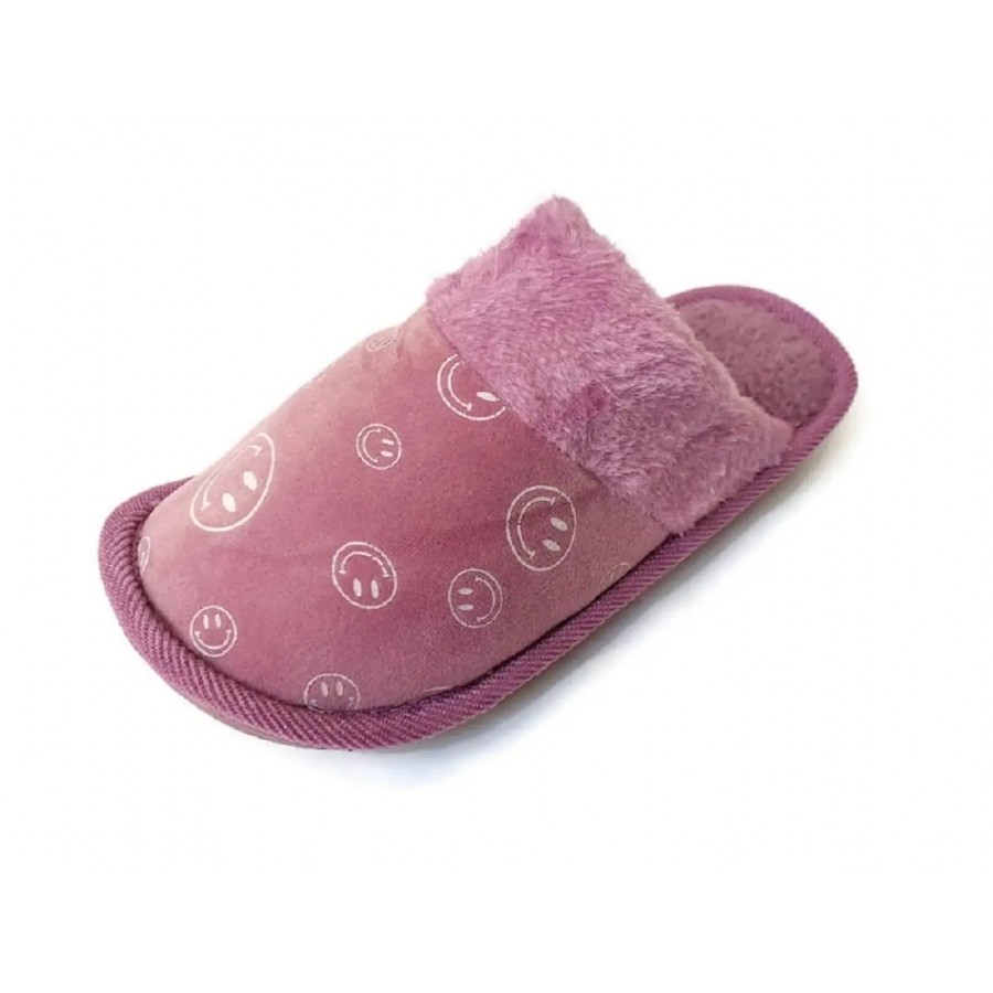 BLUCHI Women Soft Fur Slip ON Slippers (Purple, Numeric_7)