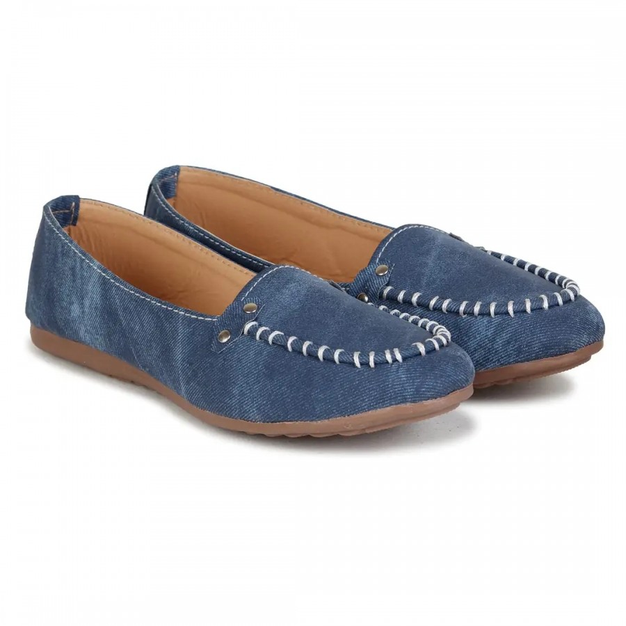 Dhairya Collection Ladies Flat Loafer Bellies for Women Latest Casual Stylish Loafers in