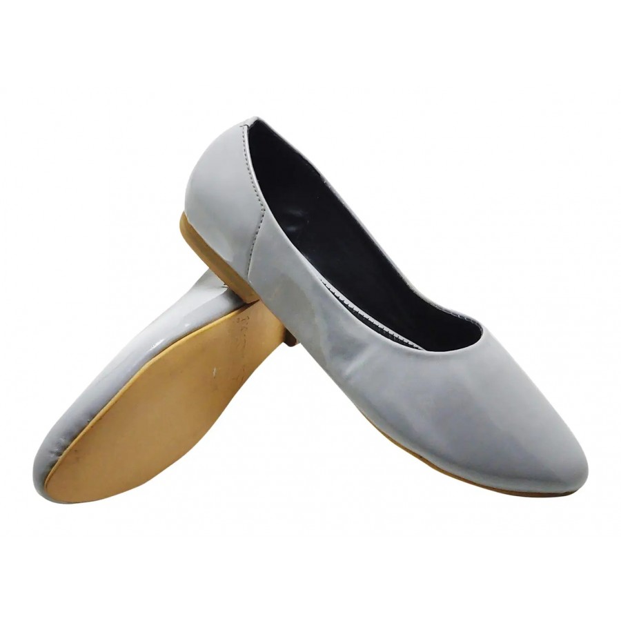 Diva:Trendy Unique You : Soft Glossy Flat Ballerina Pumps for Women