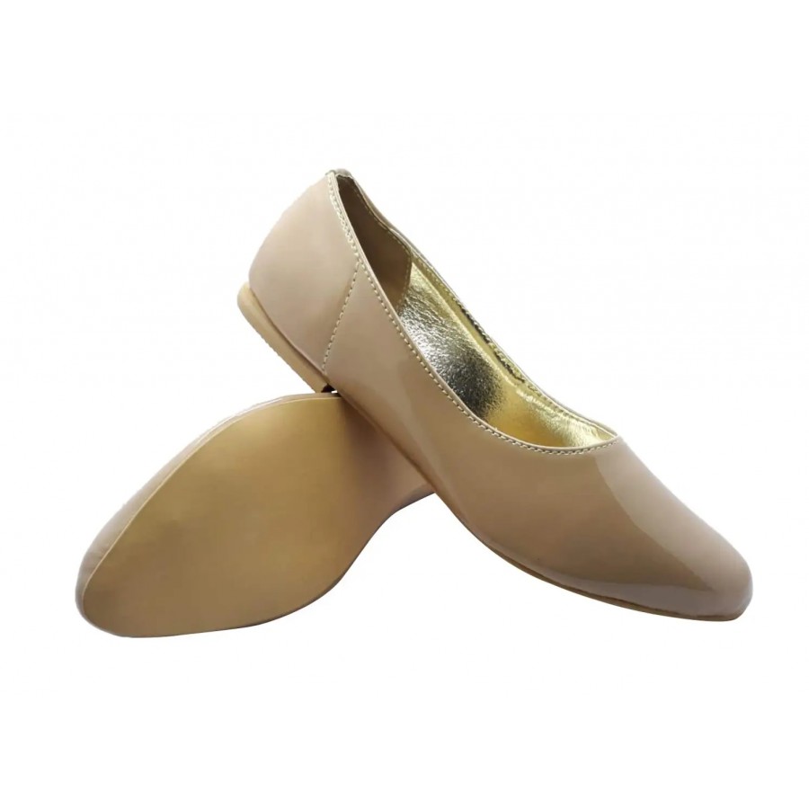 Diva:Trendy Unique You : Soft Glossy Flat Ballerina Pumps for Women