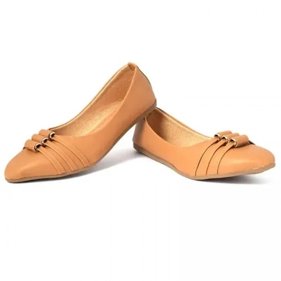 Elegant Copper Solid Synthetic Bellies For Women