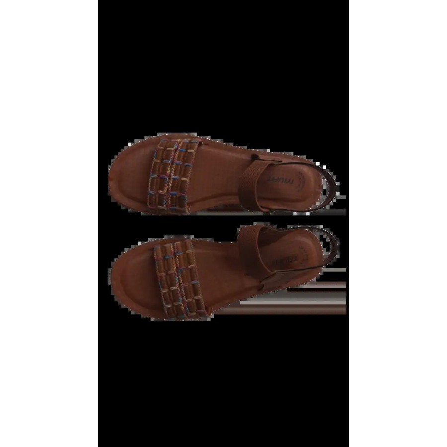 Elegant Brown PU Sandal For Women