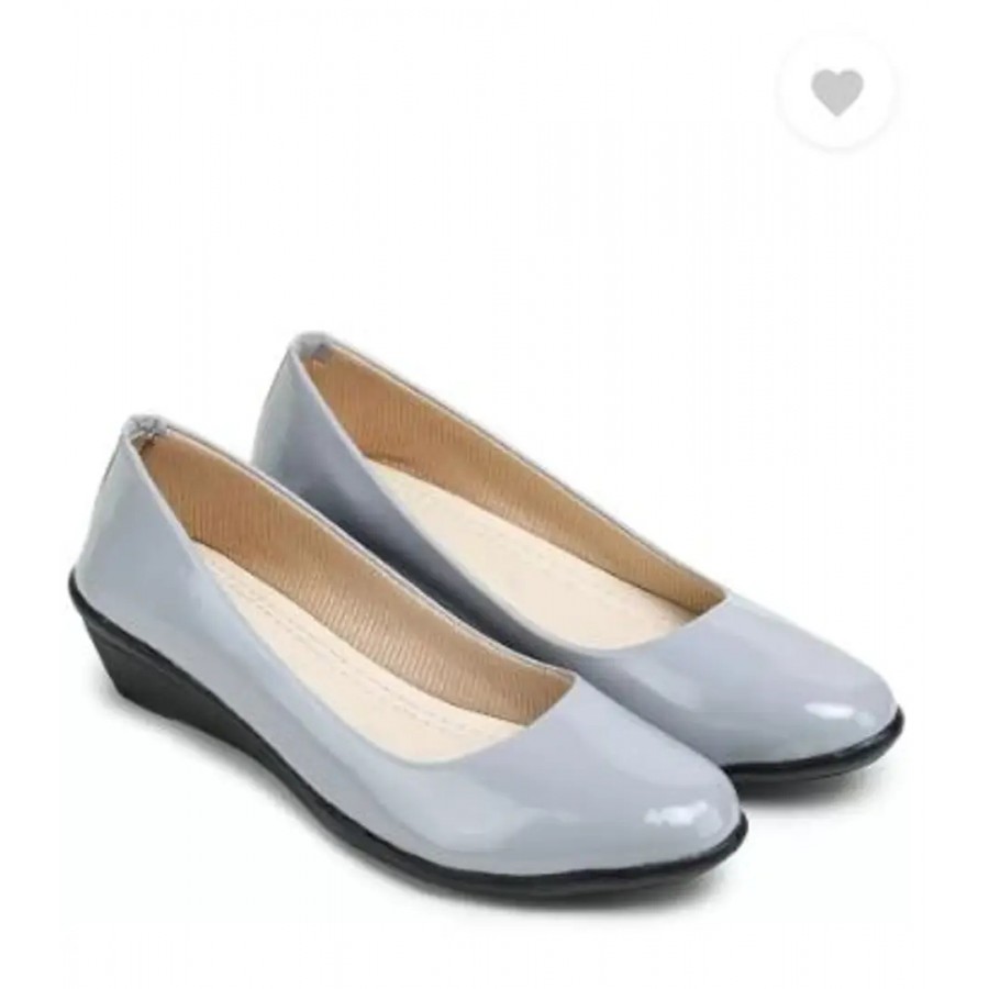 Elegant Grey Synthetic Solid Bellies For Women