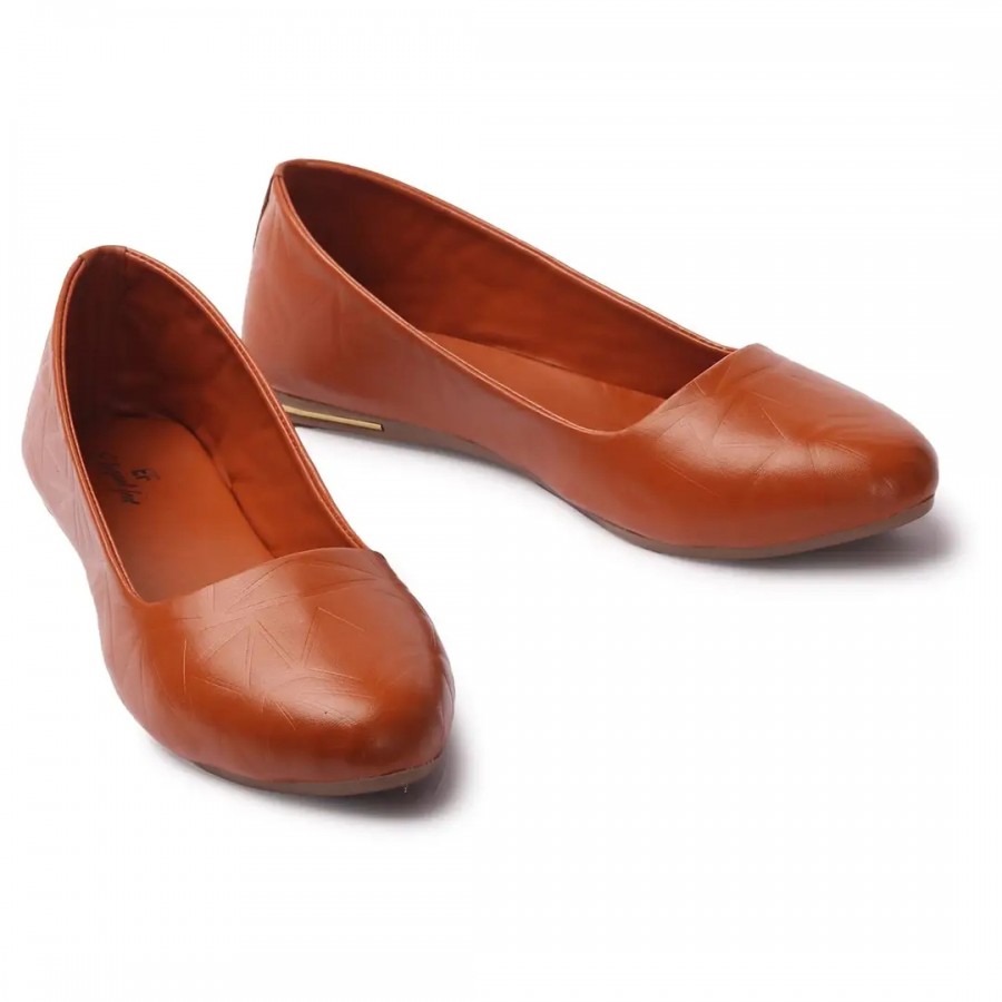 Elegant feet Fashionable, Soft  Comfortable Daily Use Casual Peach Flat Bellies (202)