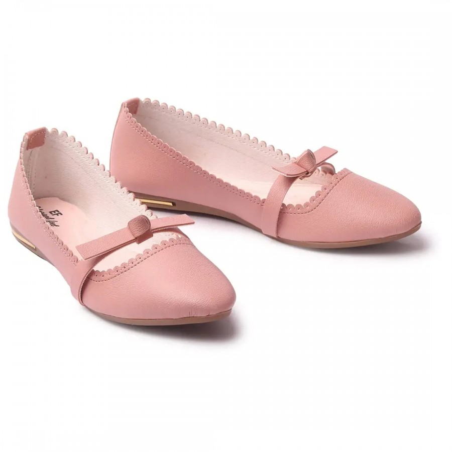 Elegant feet Fashionable, Soft  Comfortable Daily Use Casual Pink Flat Bellies (204)