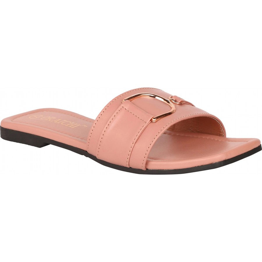 Stylish Fancy PVC Fashion Flats Sandals For Women