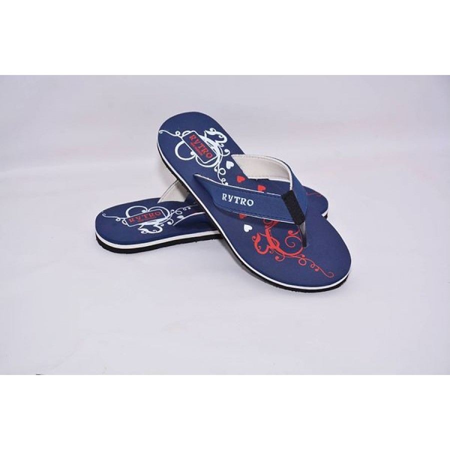 Women's Stylish and Trendy Blue Printed EVA Slippers