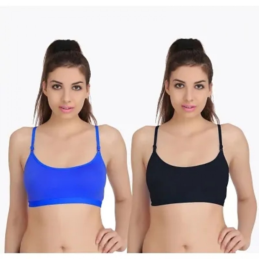 Combo of 2 Multicoloured Non Padded Full Coverage Bra