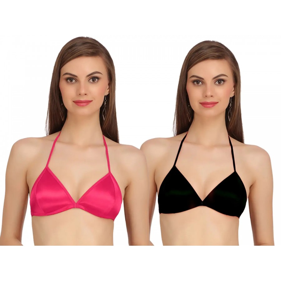 Combo of 2 Multicoloured Non Padded Full Coverage Bra