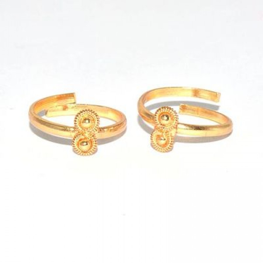 Golden Gold Plated Toe Ring