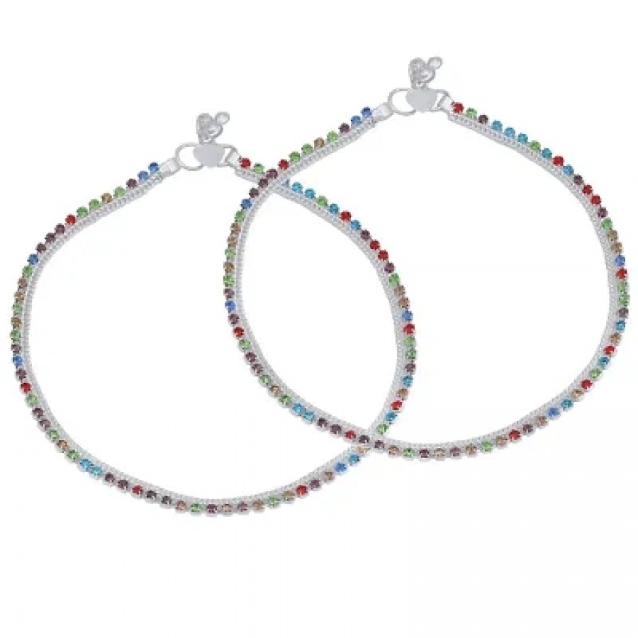 Trendy Silver Plated Anklet for Women