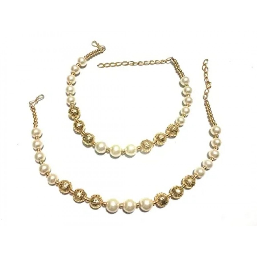 Women's pearl anklets