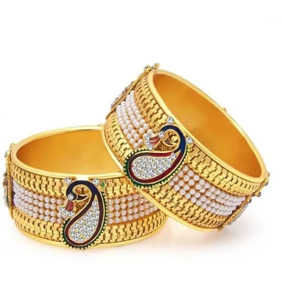 Golden Brass Contemporary Bangles