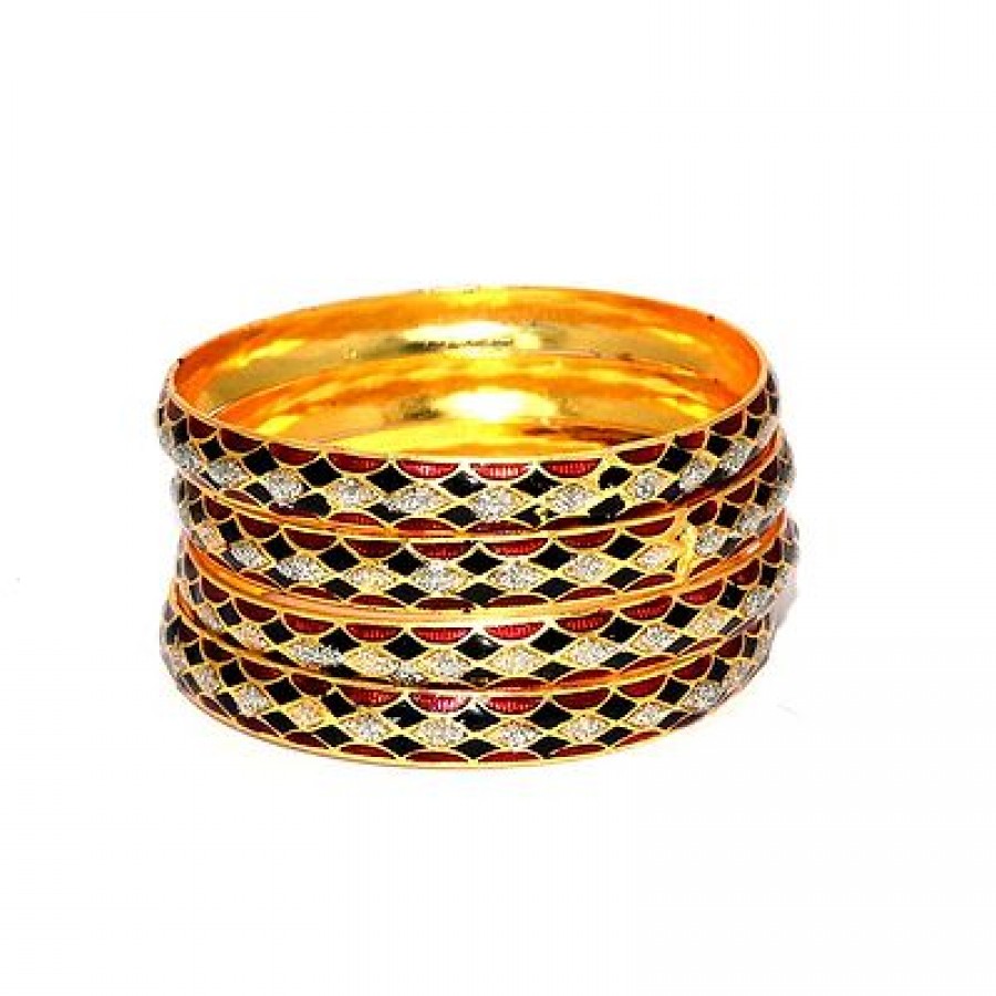 Multicoloured Contemporary Meenakari Rajasthani Bangles