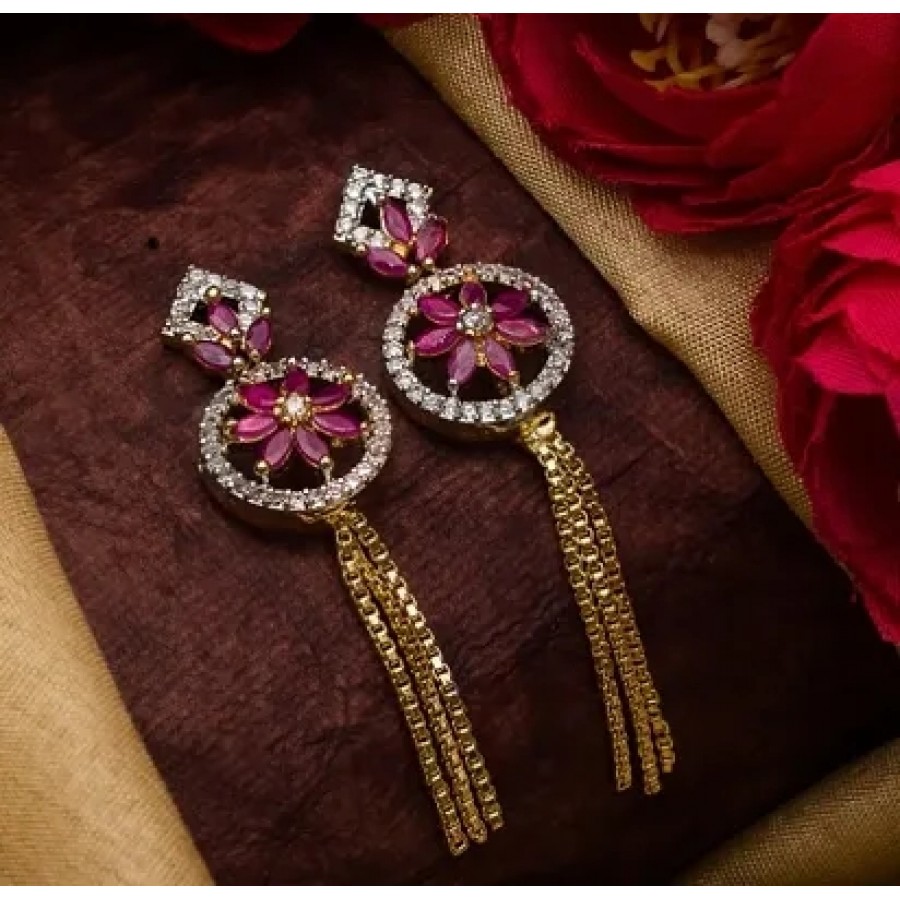 Beautiful Designer AD Alloy Earrings