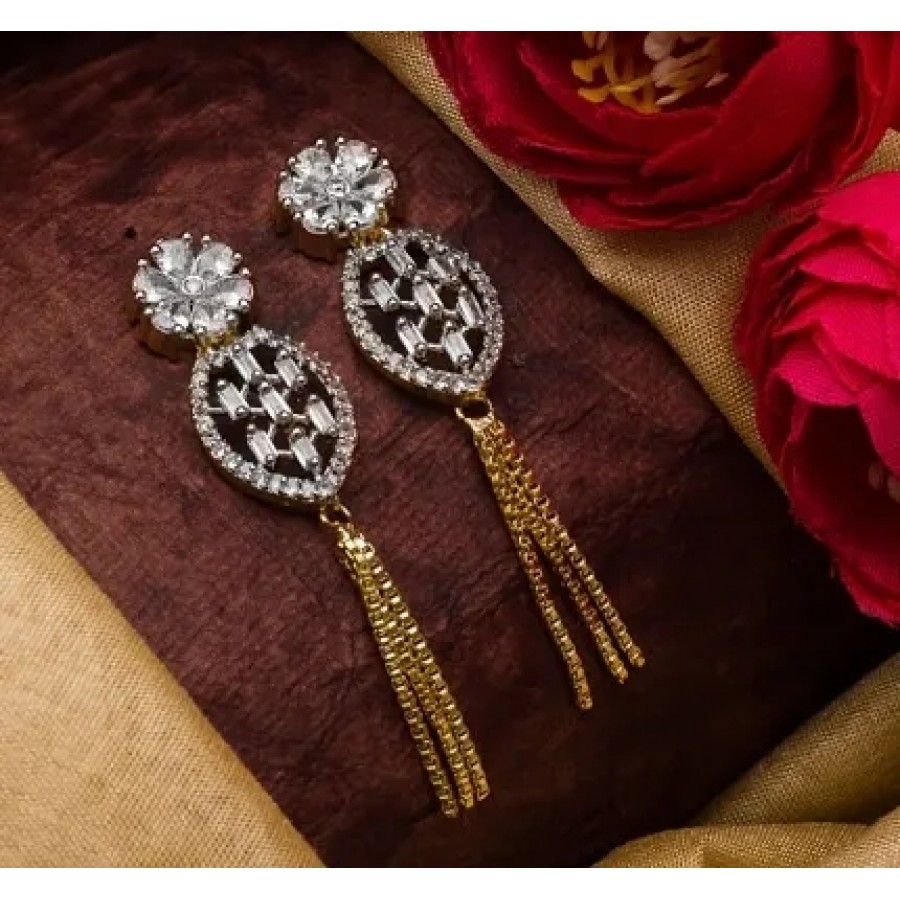 Beautiful Designer AD Alloy Earrings