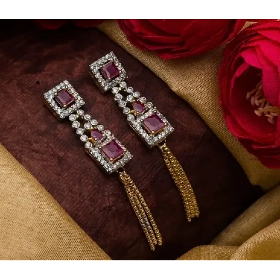 Beautiful Designer AD Alloy Earrings