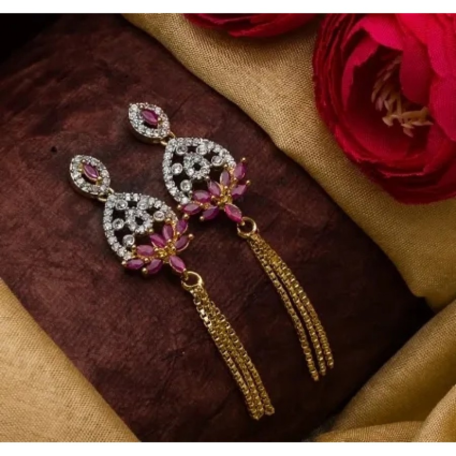 Beautiful Designer AD Alloy Earrings