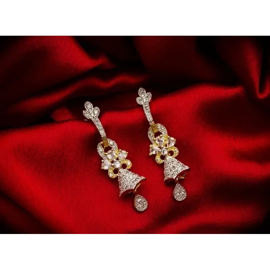 Beautiful Designer AD Drop Earrings