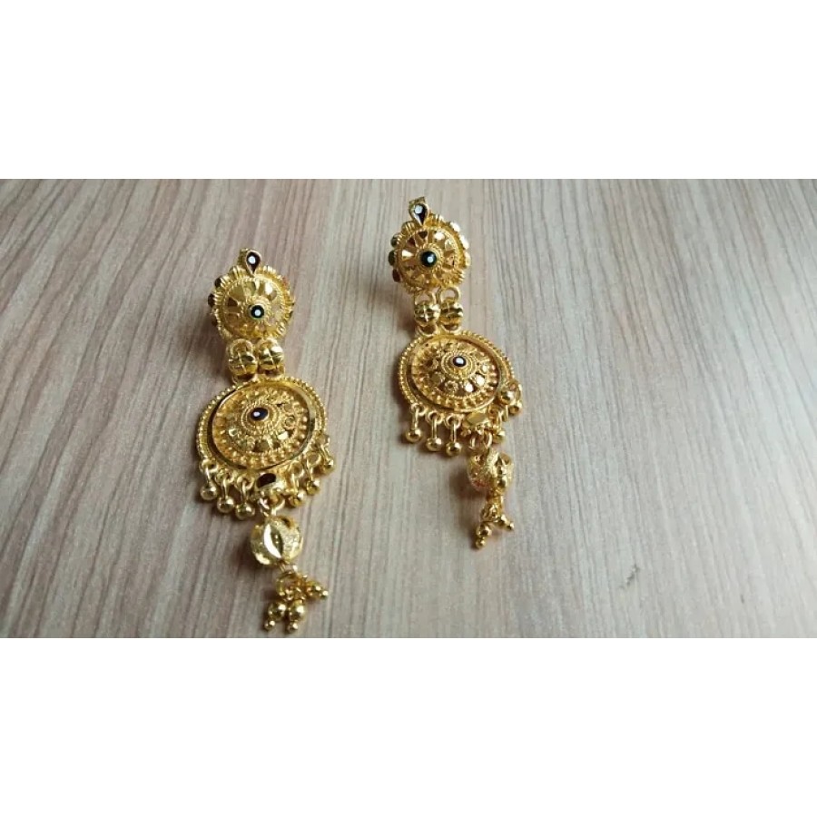 Beautiful Party Wear Golden Brass Jhumkas for Women  Girls