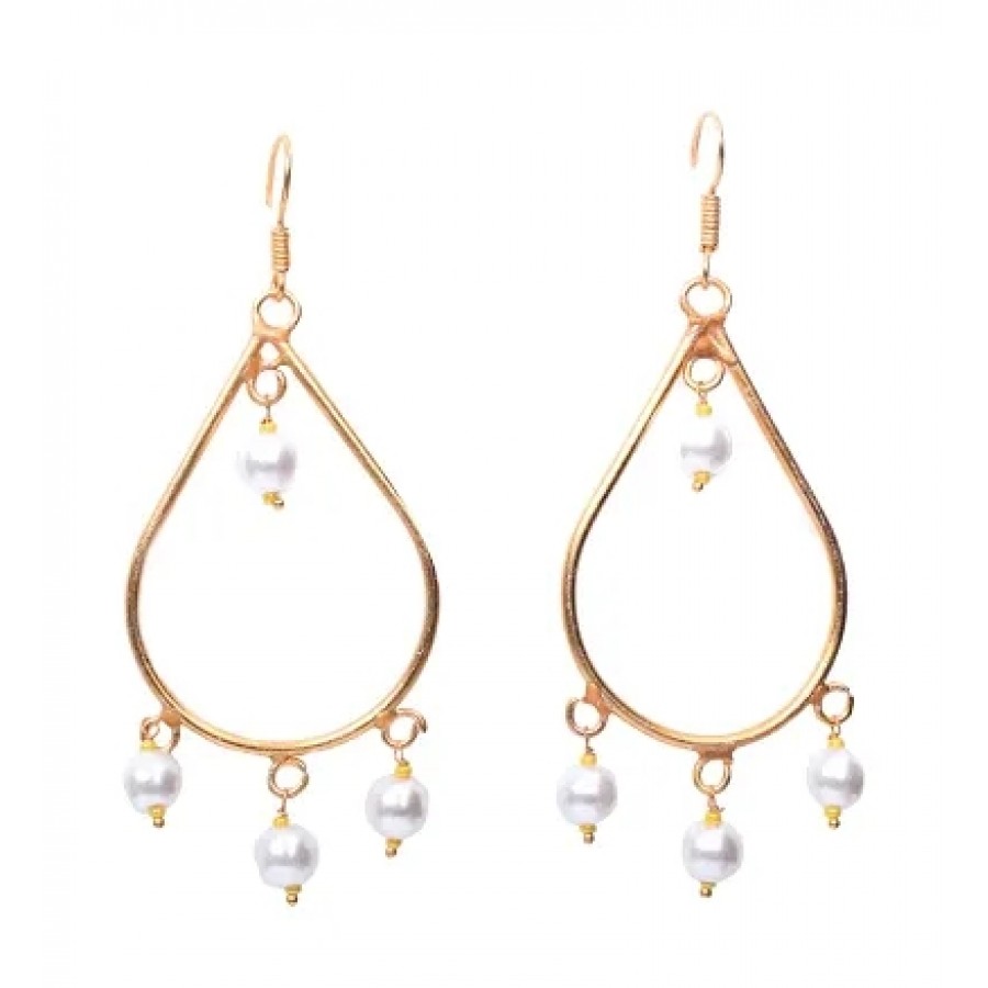 Ethnic Gold plated designer pair of Earring