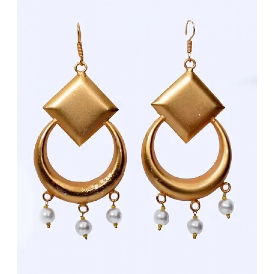 Ethnic Gold plated designer pair of Earring