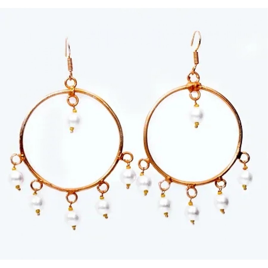 Ethnic Gold plated designer pair of Earring