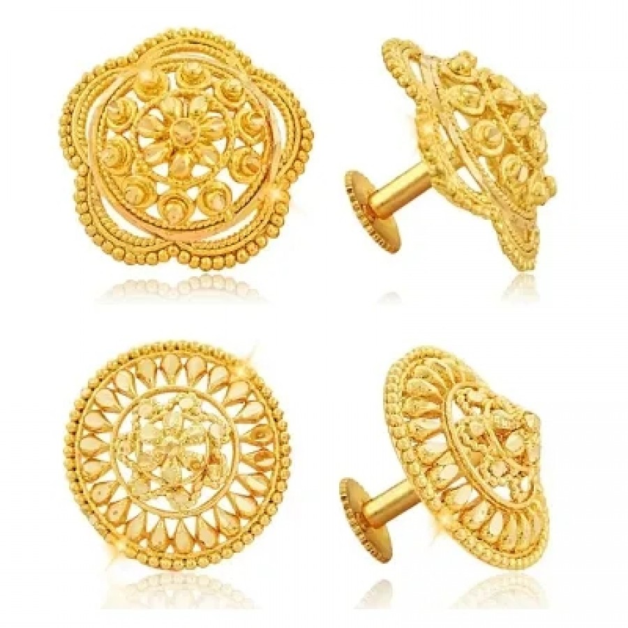 Traditional Alloy Gold Plated Earring for Women Combo of 2