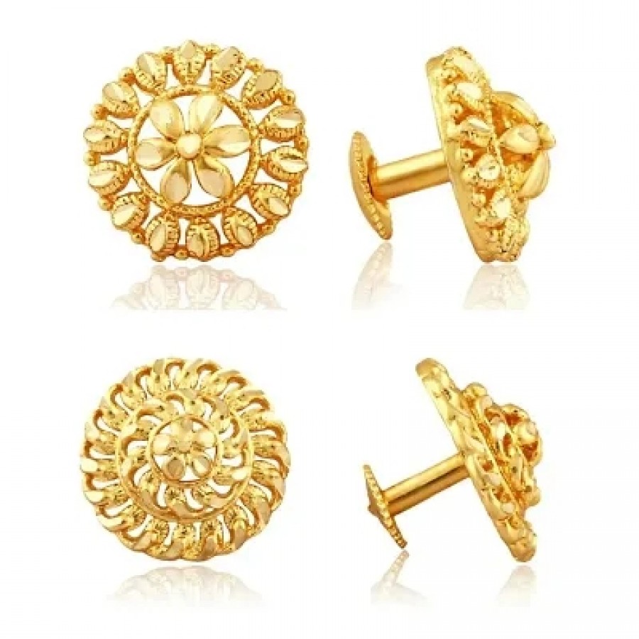 Traditional South Trend Alloy 1gm Gold Plated Earring Combo set.