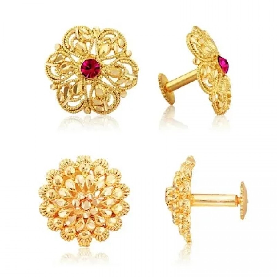 Traditional South Trend Alloy 1gm Gold Plated Earring Combo set.