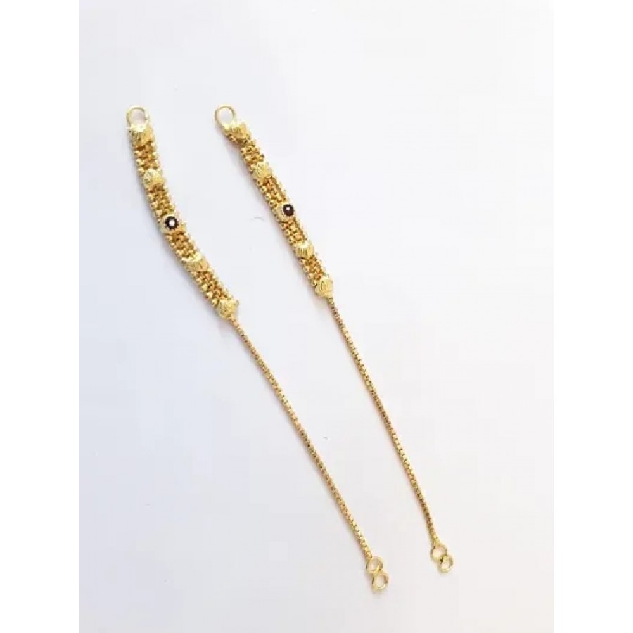 Treditional Gold Plated Ear Chain For Womens