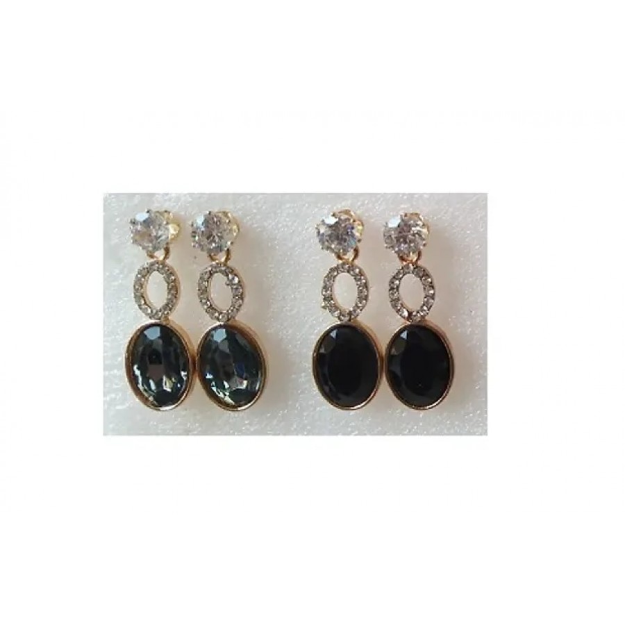 Trendy Alloy Drop Earring ( pack of 2)