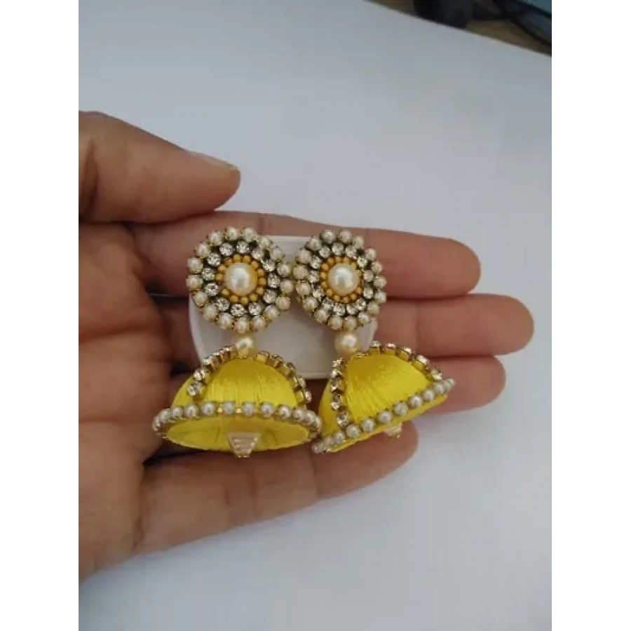 Trendy Designer Alloy Jhumka Earrings