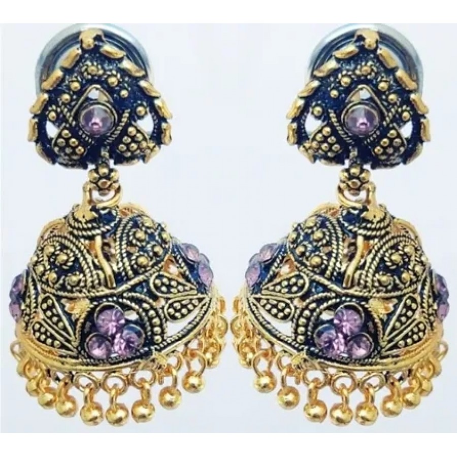 Trendy Designer Alloy Jhumka Earrings