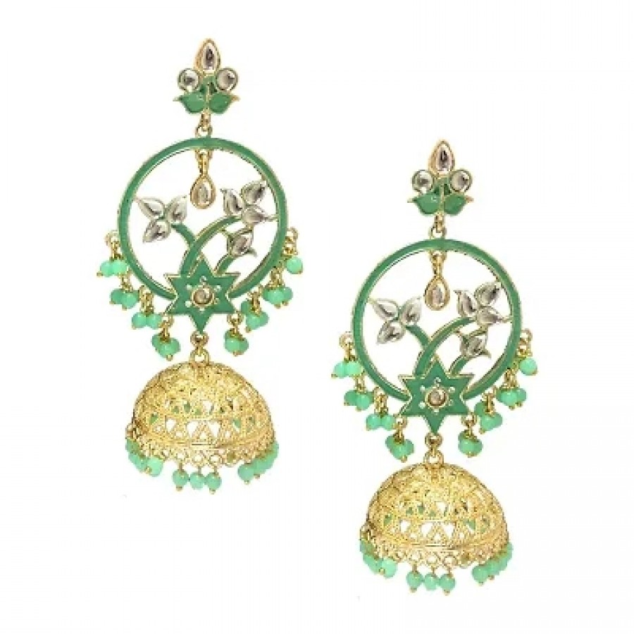 Trendy Designer Alloy Jhumka Earrings