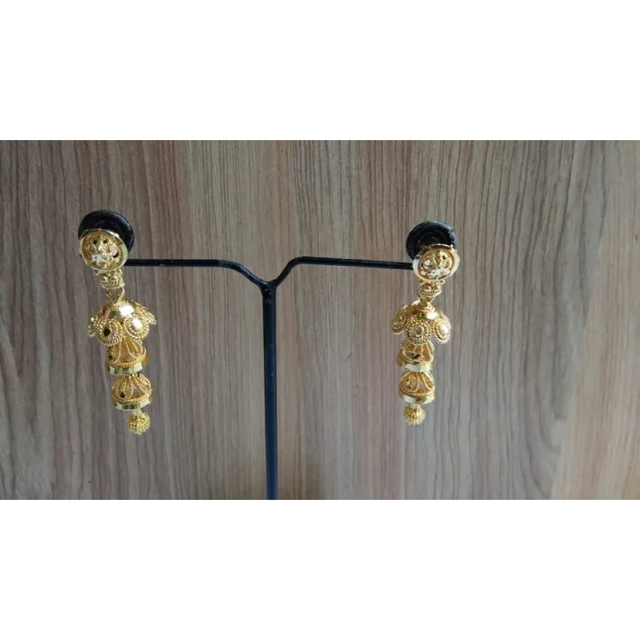 Trendy Designer Brass Drop Earrings