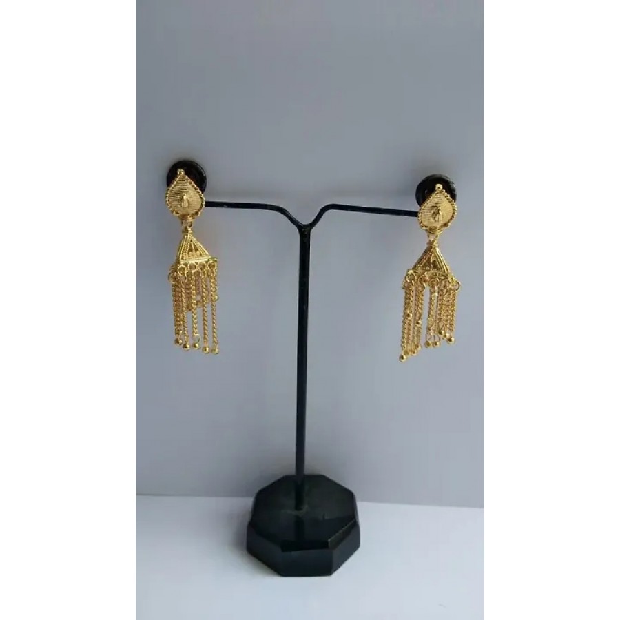 Trendy Designer Brass Jhumkas