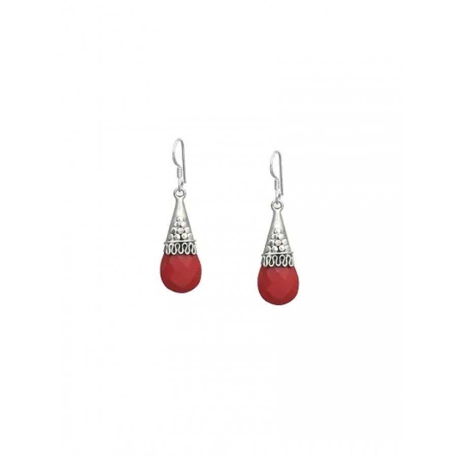 Trendy Designer Silver Drop Earrings