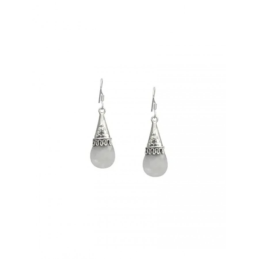 Trendy Designer Silver Drop Earrings