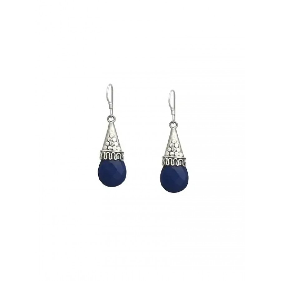 Trendy Designer Silver Drop Earrings