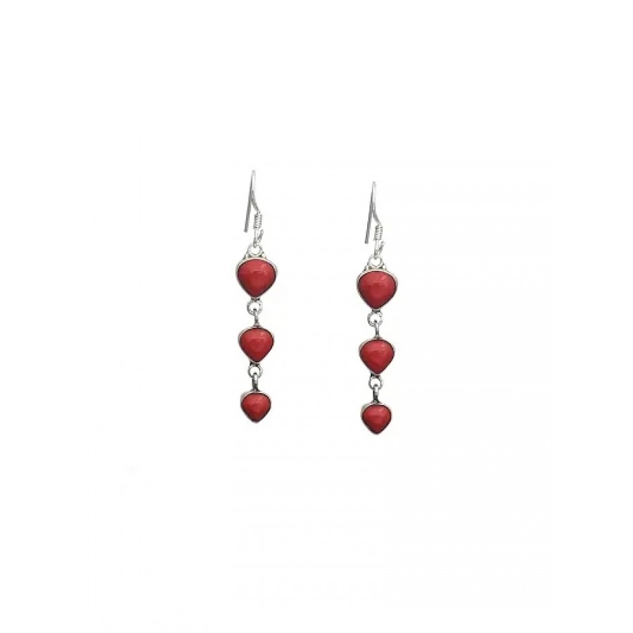 Trendy Designer Silver Drop Earrings